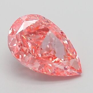 2.06 Carat Fancy Vivid Pink Pear Modified Brilliant Lab Grown Diamond | VVS2 | IGI Certified | ARM743
