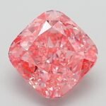 2.04 Carat Fancy Vivid Pink Square Cushion Modified Brilliant Lab Grown Diamond | VVS2 | IGI Certified | ARM116