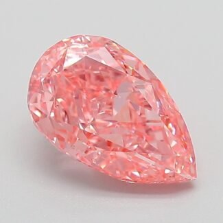 2.07 Carat Fancy Vivid Pink Pear Modified Brilliant Lab Grown Diamond | VVS2 | IGI Certified | ARM745