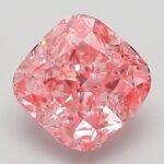 2.04 Carat Fancy Vivid Pink Square Cushion Modified Brilliant Lab Grown Diamond | VVS2 | IGI Certified | ARM117