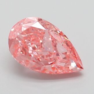 3.01 Carat Fancy Vivid Pink Pear Modified Brilliant Lab Grown Diamond | VS1 | IGI Certified | ARM754