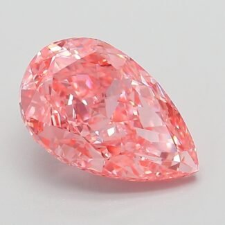 3.01 Carat Fancy Vivid Pink Pear Modified Brilliant Lab Grown Diamond | VVS2 | IGI Certified | ARM756