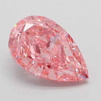3.03 Carat Fancy Vivid Pink Pear Modified Brilliant Lab Grown Diamond | VVS2 | IGI Certified | ARM759
