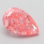 3.04 Carat Fancy Vivid Pink Pear Modified Brilliant Lab Grown Diamond | VVS2 | IGI Certified | ARM760