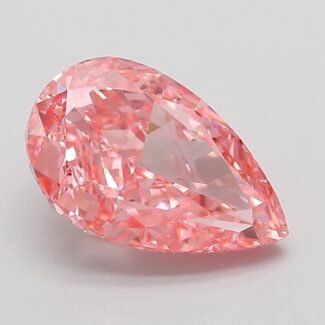 3.04 Carat Fancy Vivid Pink Pear Modified Brilliant Lab Grown Diamond | VS1 | IGI Certified | ARM761