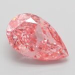 3.07 Carat Fancy Vivid Pink Pear Modified Brilliant Lab Grown Diamond | VVS2 | IGI Certified | ARM770