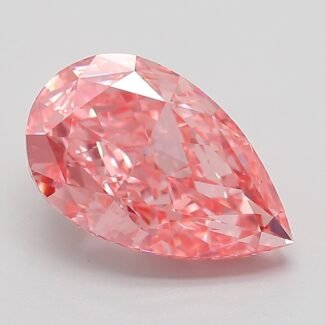 3.07 Carat Fancy Vivid Pink Pear Modified Brilliant Lab Grown Diamond | VVS2 | IGI Certified | ARM771