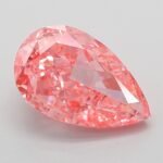 3.07 Carat Fancy Vivid Pink Pear Modified Brilliant Lab Grown Diamond | VVS2 | IGI Certified | ARM775
