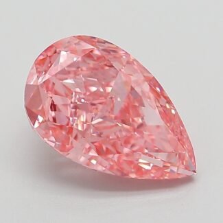 3.08 Carat Fancy Vivid Pink Pear Modified Brilliant Lab Grown Diamond | VS1 | IGI Certified | ARM778