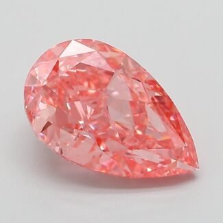 3.09 Carat Fancy Vivid Pink Pear Modified Brilliant Lab Grown Diamond | VVS2 | IGI Certified | ARM782