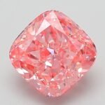 2.05 Carat Fancy Vivid Pink Square Cushion Modified Brilliant Lab Grown Diamond | VS1 | IGI Certified | ARM120
