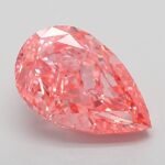 3.09 Carat Fancy Vivid Pink Pear Modified Brilliant Lab Grown Diamond | VVS2 | IGI Certified | ARM784