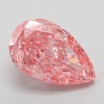 3.09 Carat Fancy Vivid Pink Pear Modified Brilliant Lab Grown Diamond | VVS2 | IGI Certified | ARM785