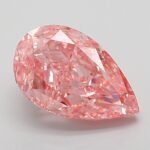3.09 Carat Fancy Vivid Pink Pear Modified Brilliant Lab Grown Diamond | VVS2 | IGI Certified | ARM786