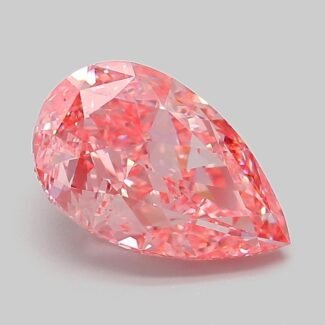 3.09 Carat Fancy Vivid Pink Pear Modified Brilliant Lab Grown Diamond | VVS2 | IGI Certified | ARM789