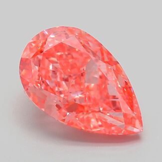 3.64 Carat Fancy Vivid Pink Pear Modified Brilliant Lab Grown Diamond | VVS2 | IGI Certified | ARM795
