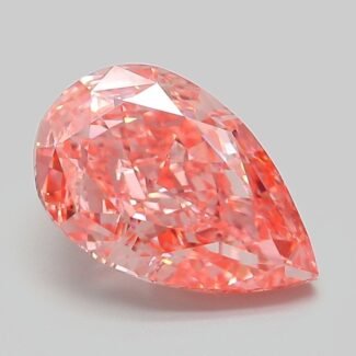 3.69 Carat Fancy Vivid Pink Pear Modified Brilliant Lab Grown Diamond | VVS2 | IGI Certified | ARM796