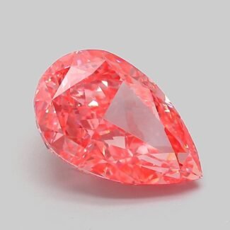3.74 Carat Fancy Vivid Pink Pear Modified Brilliant Lab Grown Diamond | VVS2 | IGI Certified | ARM797