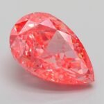 4.11 Carat Fancy Vivid Pink Pear Modified Brilliant Lab Grown Diamond | VVS2 | IGI Certified | ARM802