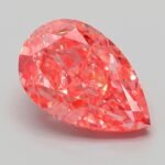 4.21 Carat Fancy Vivid Pink Pear Modified Brilliant Lab Grown Diamond | VVS2 | IGI Certified | ARM806