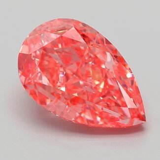 4.21 Carat Fancy Vivid Pink Pear Modified Brilliant Lab Grown Diamond | VVS2 | IGI Certified | ARM806