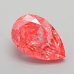 4.21 Carat Fancy Vivid Pink Pear Modified Brilliant Lab Grown Diamond | VVS2 | IGI Certified | ARM807