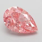 5.06 Carat Fancy Vivid Pink Pear Modified Brilliant Lab Grown Diamond | VVS2 | IGI Certified | ARM810