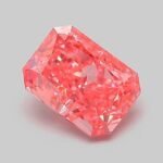 0.82 Carat Fancy Vivid Pink Cut Cornered Rectangular Modified Brilliant Lab Grown Diamond | VVS2 | IGI Certified | ARM817