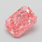 1.01 Carat Fancy Vivid Pink Cut Cornered Rectangular Modified Brilliant Lab Grown Diamond | VS1 | IGI Certified | ARM821