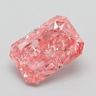 1.02 Carat Fancy Vivid Pink Cut Cornered Rectangular Modified Brilliant Lab Grown Diamond | VVS2 | IGI Certified | ARM822