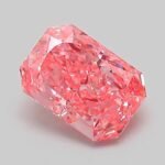 1.02 Carat Fancy Vivid Pink Cut Cornered Rectangular Modified Brilliant Lab Grown Diamond | VVS2 | IGI Certified | ARM823