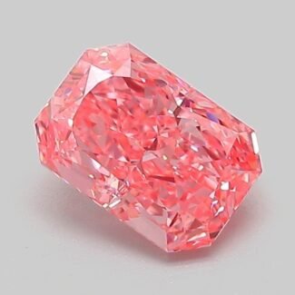 1.02 Carat Fancy Vivid Pink Cut Cornered Rectangular Modified Brilliant Lab Grown Diamond | VVS2 | IGI Certified | ARM823