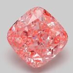 2.05 Carat Fancy Vivid Pink Square Cushion Modified Brilliant Lab Grown Diamond | VVS2 | IGI Certified | ARM125