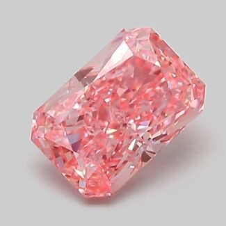 1.02 Carat Fancy Vivid Pink Cut Cornered Rectangular Modified Brilliant Lab Grown Diamond | VVS2 | IGI Certified | ARM827
