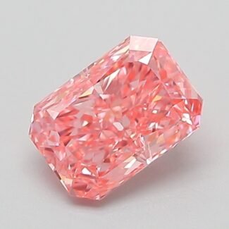 1.02 Carat Fancy Vivid Pink Cut Cornered Rectangular Modified Brilliant Lab Grown Diamond | VVS2 | IGI Certified | ARM831