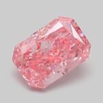 1.03 Carat Fancy Vivid Pink Cut Cornered Rectangular Modified Brilliant Lab Grown Diamond | VVS2 | IGI Certified | ARM836
