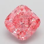 2.05 Carat Fancy Vivid Pink Square Cushion Modified Brilliant Lab Grown Diamond | VVS2 | IGI Certified | ARM127