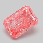 1.04 Carat Fancy Vivid Pink Cut Cornered Rectangular Modified Brilliant Lab Grown Diamond | VVS2 | IGI Certified | ARM845