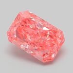 1.04 Carat Fancy Vivid Pink Cut Cornered Rectangular Modified Brilliant Lab Grown Diamond | VS1 | IGI Certified | ARM846