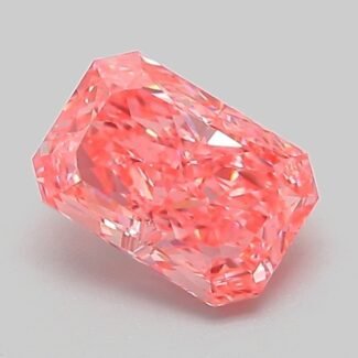 1.04 Carat Fancy Vivid Pink Cut Cornered Rectangular Modified Brilliant Lab Grown Diamond | VS1 | IGI Certified | ARM846
