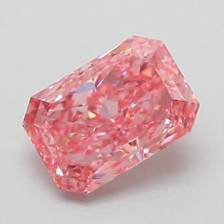 1.04 Carat Fancy Vivid Pink Cut Cornered Rectangular Modified Brilliant Lab Grown Diamond | VVS2 | IGI Certified | ARM847