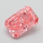 1.04 Carat Fancy Vivid Pink Cut Cornered Rectangular Modified Brilliant Lab Grown Diamond | VVS2 | IGI Certified | ARM848
