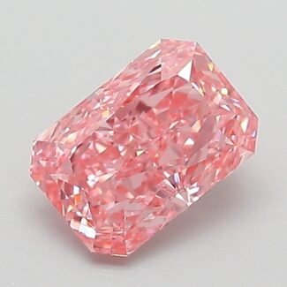 1.04 Carat Fancy Vivid Pink Cut Cornered Rectangular Modified Brilliant Lab Grown Diamond | VVS2 | IGI Certified | ARM849
