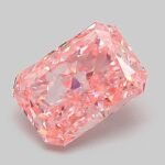 1.05 Carat Fancy Vivid Pink Cut Cornered Rectangular Modified Brilliant Lab Grown Diamond | VS1 | IGI Certified | ARM851