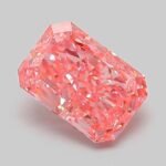1.05 Carat Fancy Vivid Pink Cut Cornered Rectangular Modified Brilliant Lab Grown Diamond | VS1 | IGI Certified | ARM853