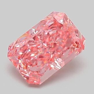 1.05 Carat Fancy Vivid Pink Cut Cornered Rectangular Modified Brilliant Lab Grown Diamond | VVS2 | IGI Certified | ARM854