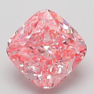 2.06 Carat Fancy Vivid Pink Square Cushion Modified Brilliant Lab Grown Diamond | VVS2 | IGI Certified | ARM128