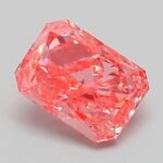 1.05 Carat Fancy Vivid Pink Cut Cornered Rectangular Modified Brilliant Lab Grown Diamond | VS1 | IGI Certified | ARM855