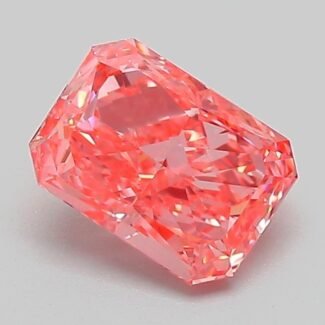 1.05 Carat Fancy Vivid Pink Cut Cornered Rectangular Modified Brilliant Lab Grown Diamond | VS1 | IGI Certified | ARM855