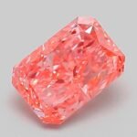 1.05 Carat Fancy Vivid Pink Cut Cornered Rectangular Modified Brilliant Lab Grown Diamond | VS1 | IGI Certified | ARM856